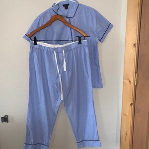 J CREW RETRO PAJAMA SET SIZE MEDIUM